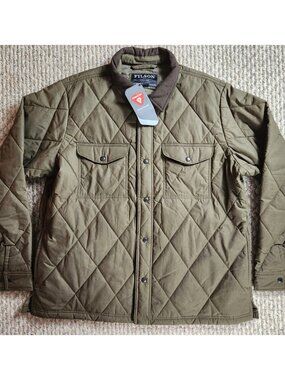 Filson Hyder Quilted Jac Shirt XXL Marsh Olive Discontinued NWT